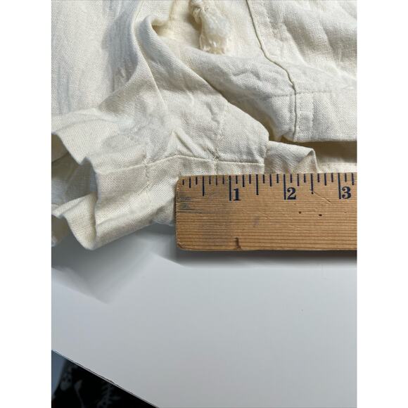 NWT Universal Thread Romper Jumpsuit XS Button Up Pockets Western Beach Cream - Picture 14 of 16